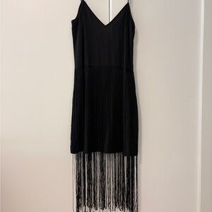 Black Fringe Dress
